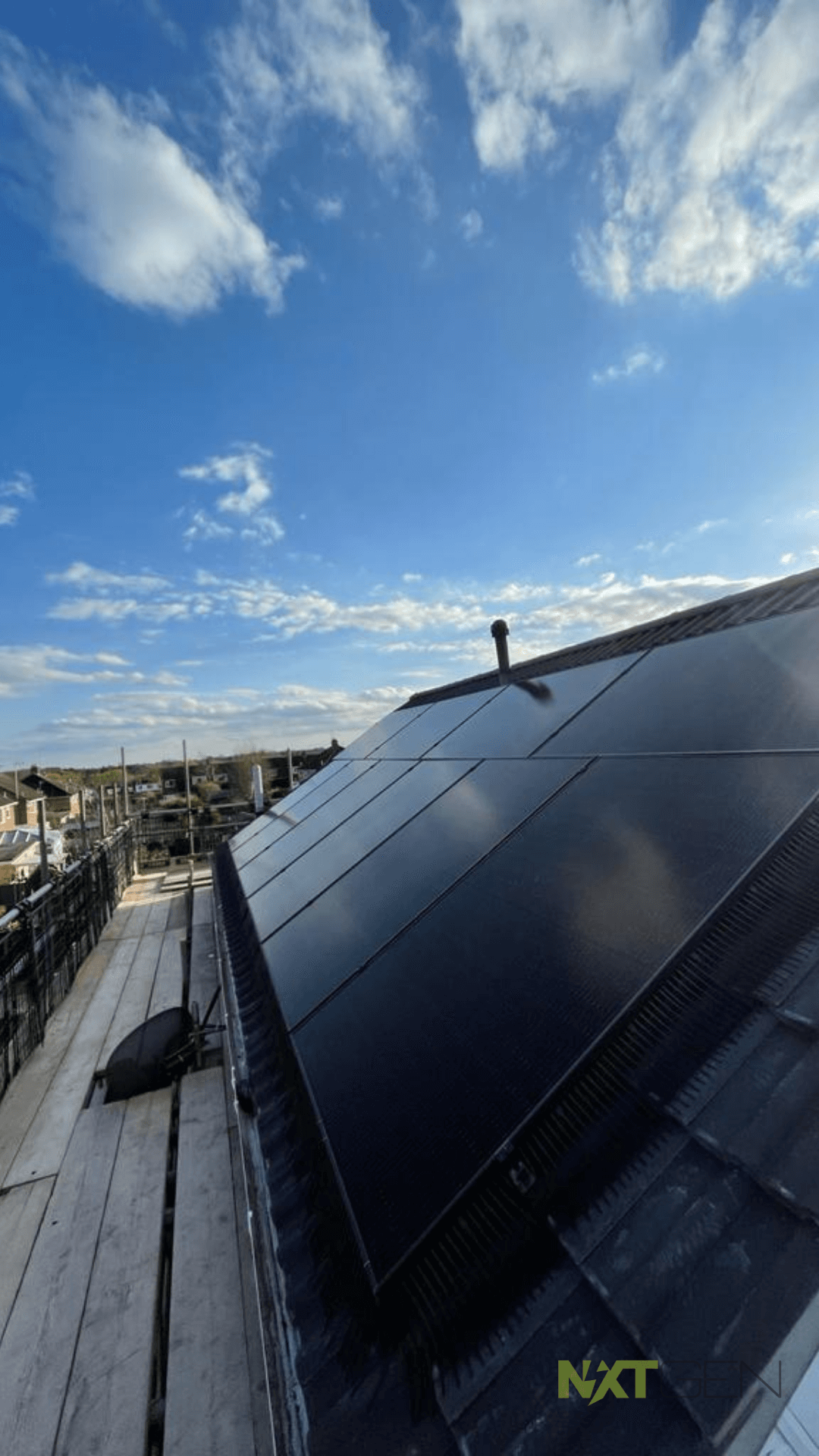 10 Mono Solar Panels Installation Photo