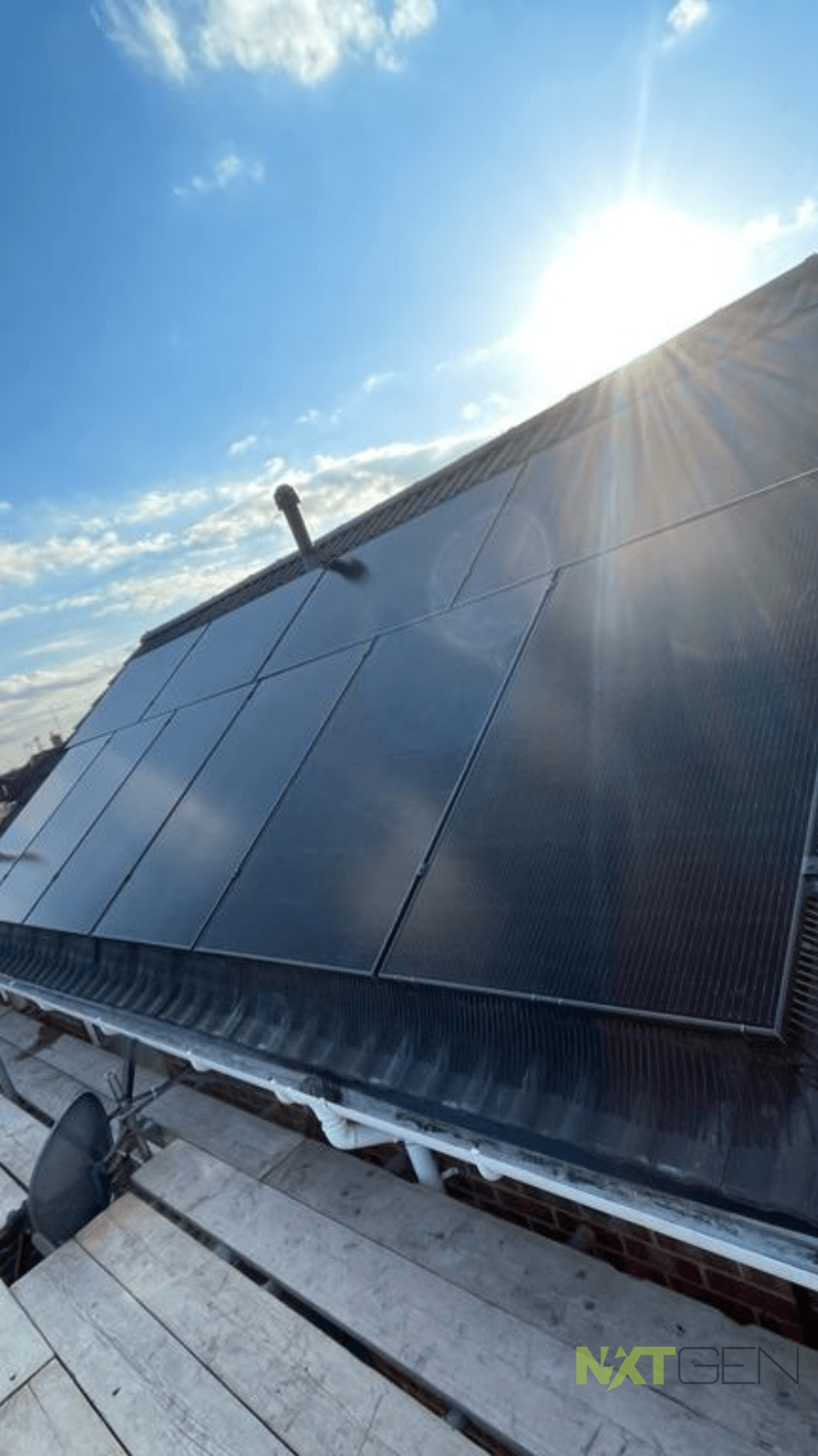 10 Monocrystalline Solar Panels Install Photo