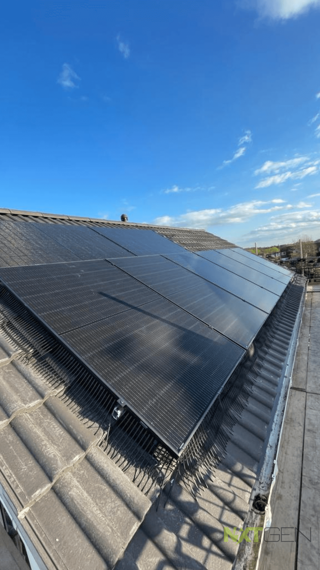 4 Solar Panels Install on Dormer Roof Photo