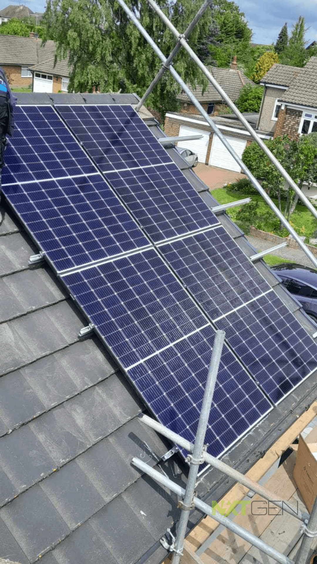 8 Polycrystalline Solar Panels Install Photo