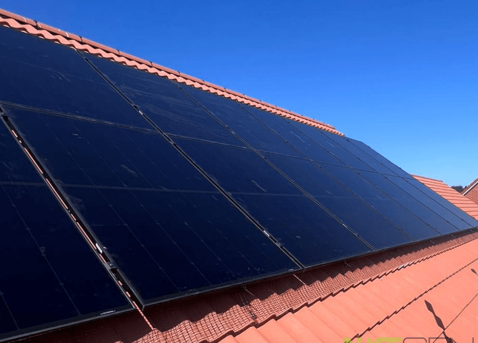 Solar Panels New Build Roof Installation Photo