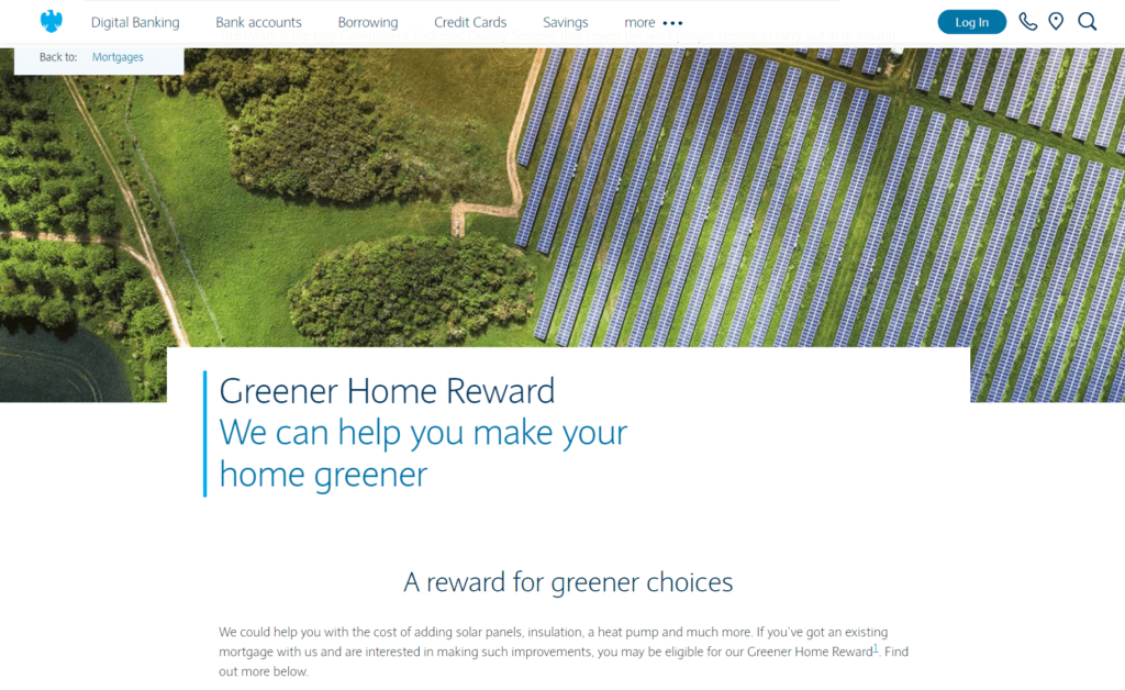 Barclays Greener Home Reward Official Website