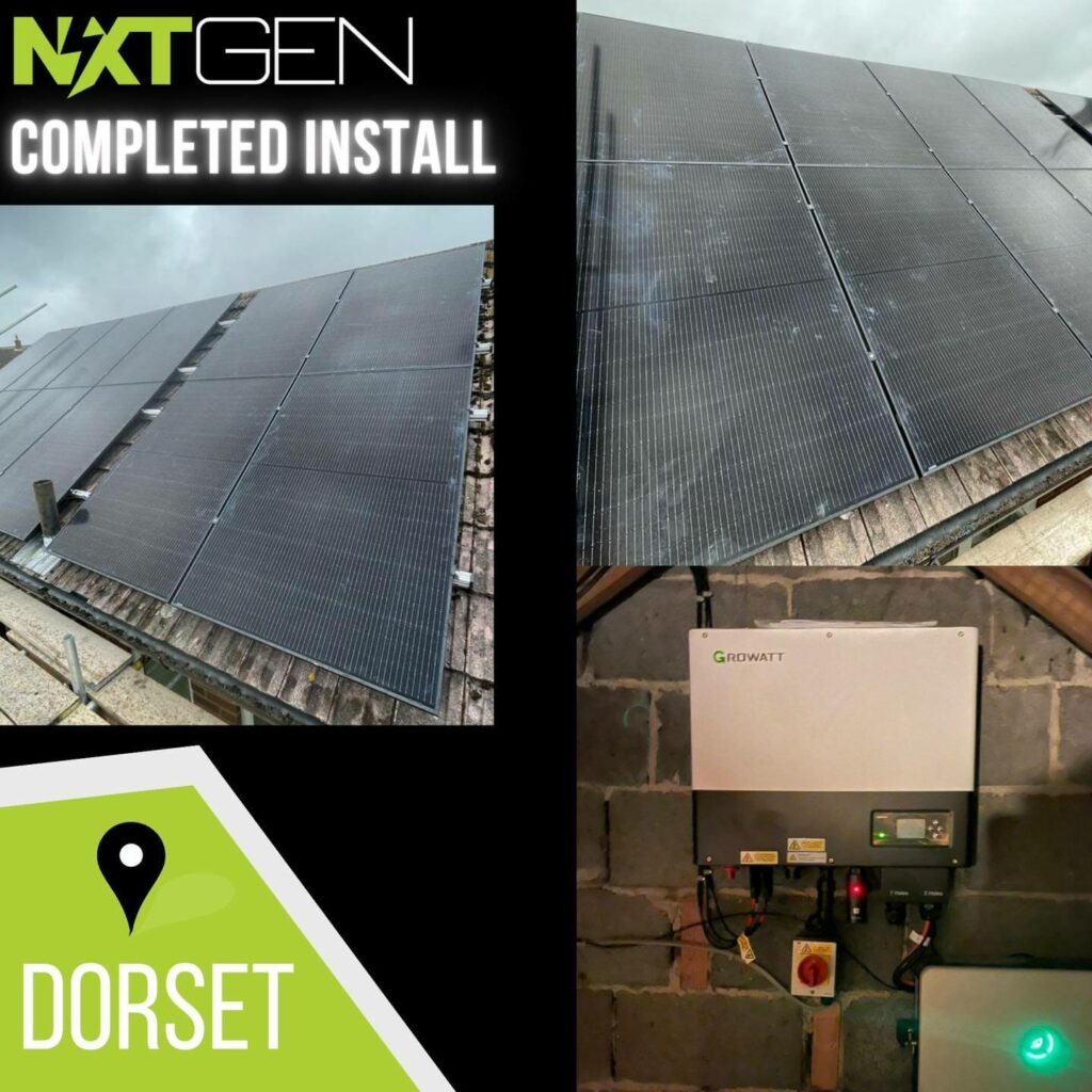 Completed Solar Panel System Install in Dorset, UK