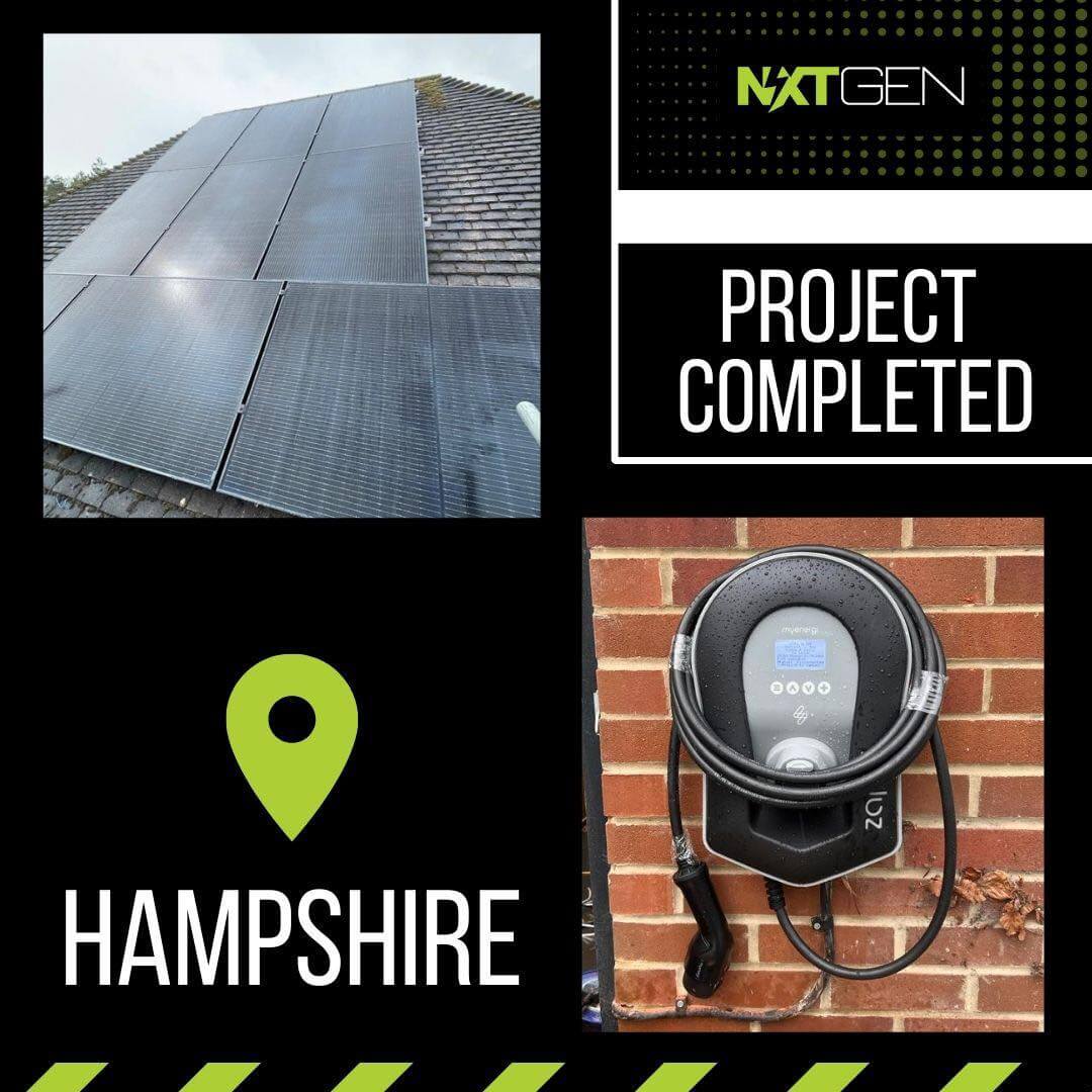 Completed Solar Panel System Install in Hampshire, UK