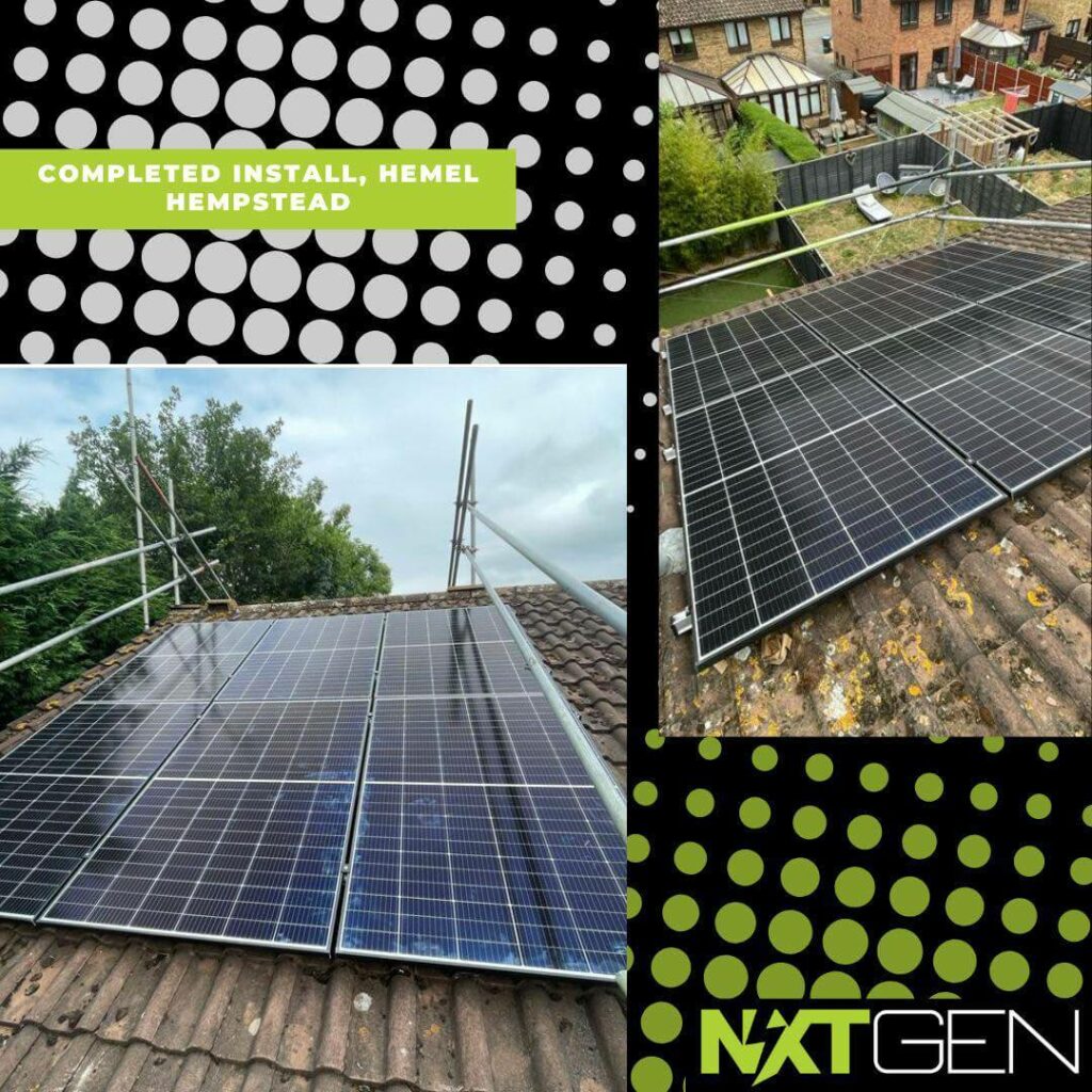Completed Solar Panel System Install in Hemel Hempstead, UK