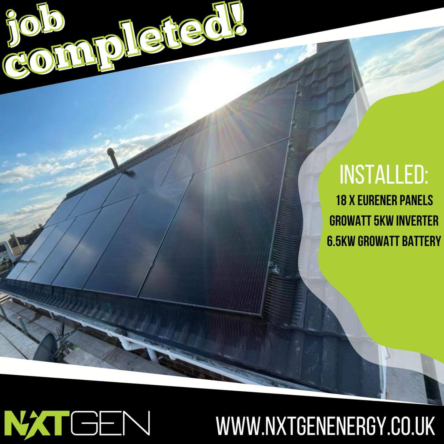 Completed Solar Panel System Install in Norfolk, UK