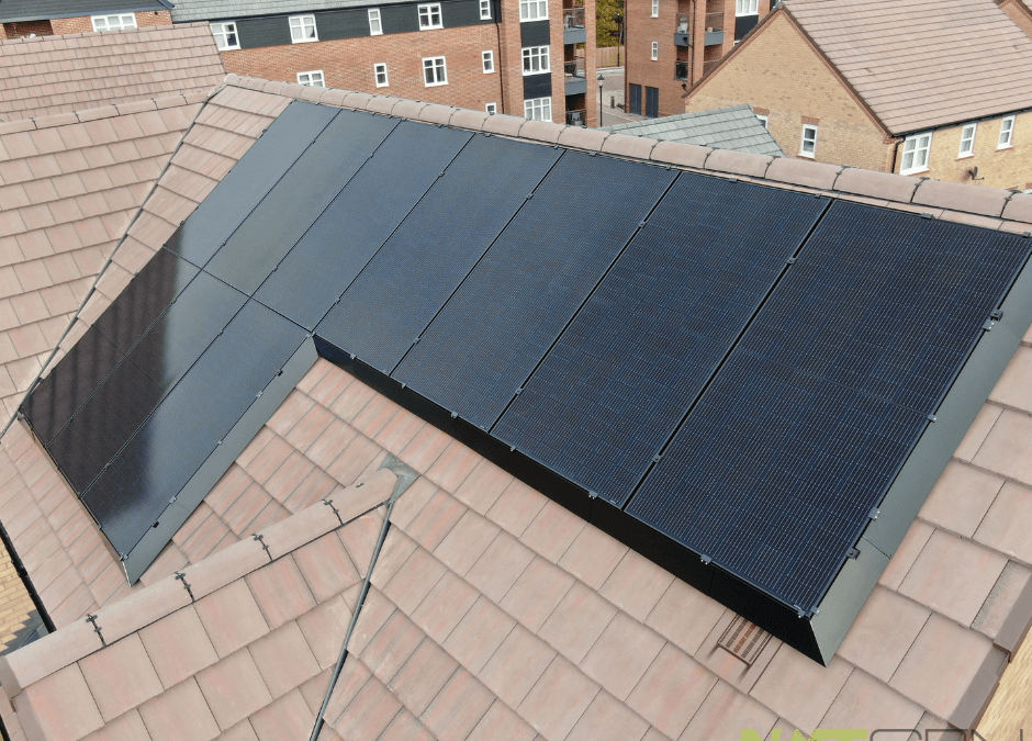 10 Full Black Solar Panels with Pigeon Proofing